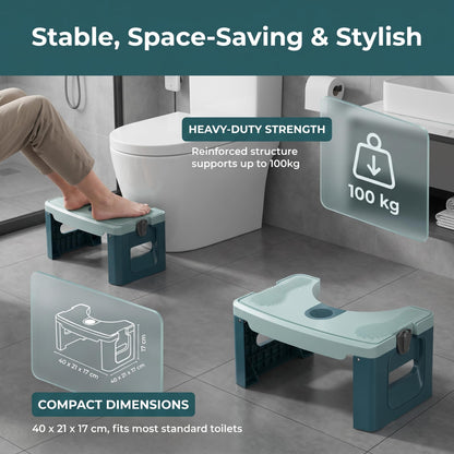 Xygobla 17cm Folding Toilet Stool Portable Non Slip