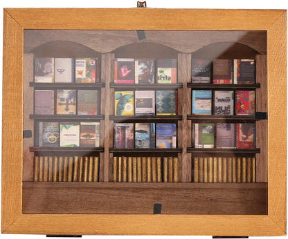YoyoMeta Anxietys Relief Bookshelf Anxiety Bookshelf Shake Away Your Bookshelf Decoration Book Display Book Shelf for Book Lovers Ornaments Miniature