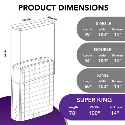 Mattress Bag for Moving and Storage, 5 Mil Heavy Duty Bed Mattress Cover, Mattress Protector Super Thick and Tear Resistant (Super King)