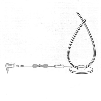 Eglo LED Bedside lamp Roncade, Side Table Light Made of Chrome-Coloured Aluminium and Plastic, Living Room Lighting with Switch