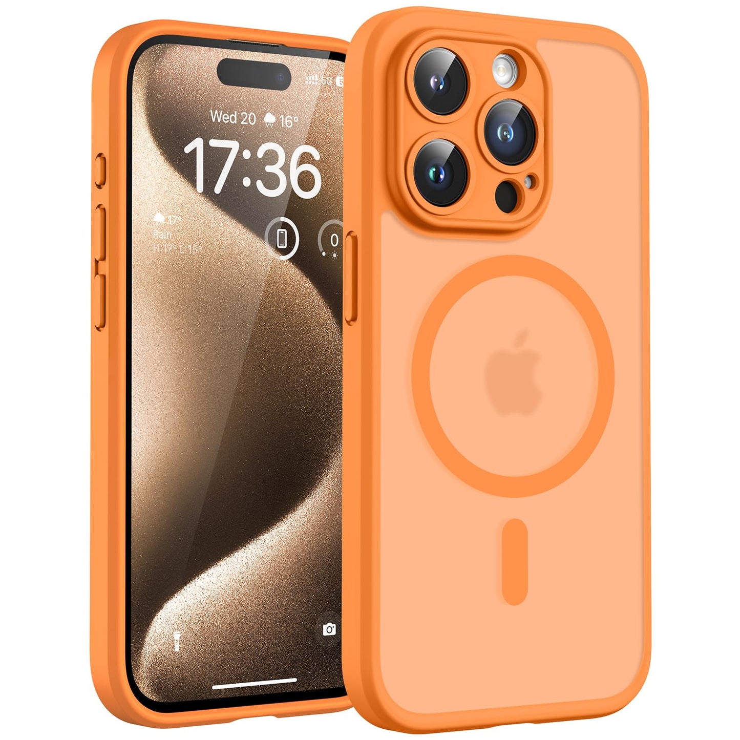 TOCOL Magnetic for iPhone 15 Pro Max Case 6.7-Inch, Fit for MagSafe, Upgraded Full Camera Protection, 14FT Military Grade Drop Tested Shockproof Slim