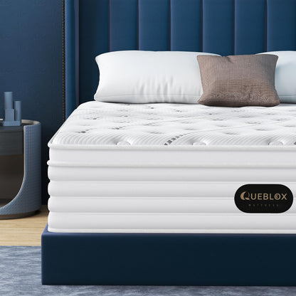 Queblox Single Mattress 3FT, 11Inch Memory Foam 7 Zone Orthopedic