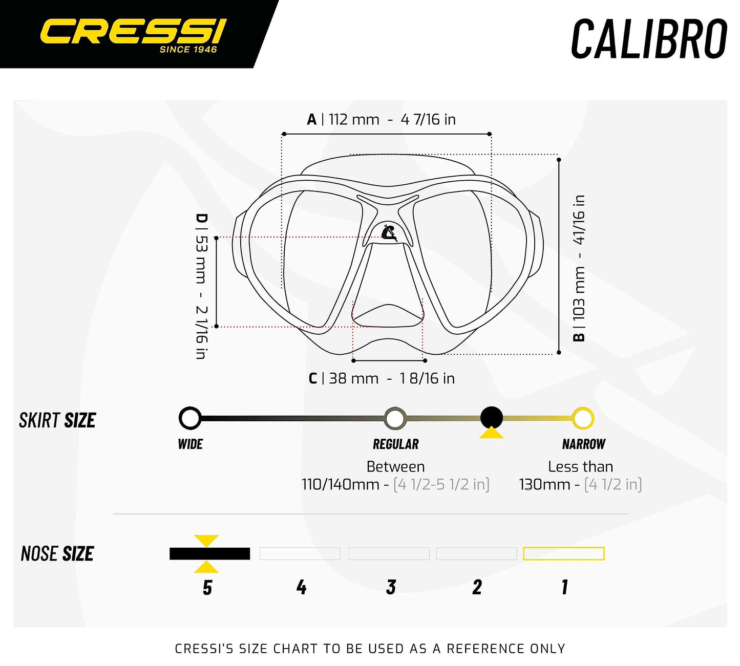 Cressi Calibro + Corsica Snorkeling Set - Black, Uni