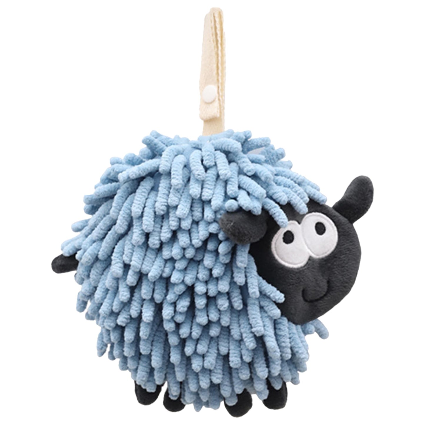 HMETOL Chenille Hand Towels with Hanging Loop, 1 Pack Funny Bathroom Hand