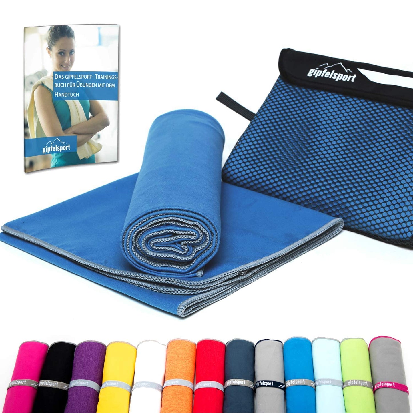 gipfelsport Microfibre Towel 1x XS(50x30cm) without bag Blue
