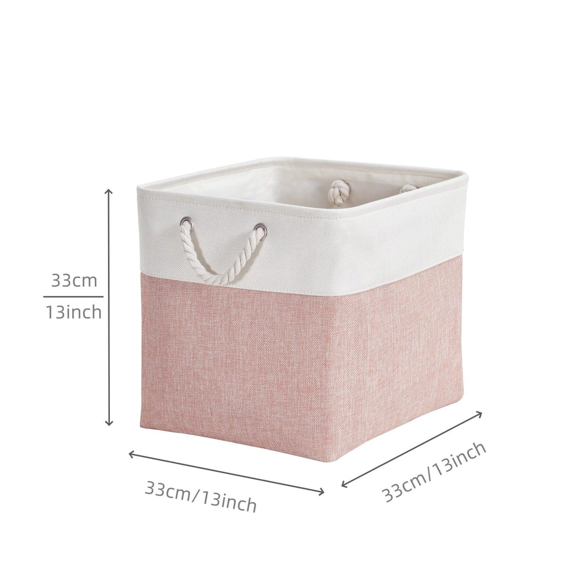 Mangata Fabric Storage Baskets, 33x33x33cm Cube Storage Unit Boxes Storage Boxes for Organizing Clothes Shelf Nursery Home Closet