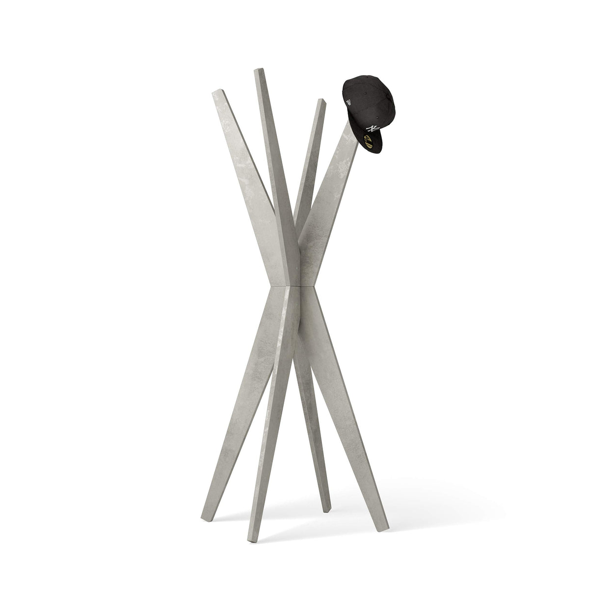 Mobili Fiver, Coat stand, Emma, Concrete Effect, Grey, Made In Italy