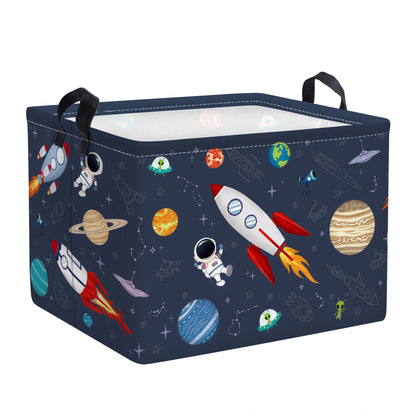 Clastyle Space Laundry Hamper Cosmic Book Storage Basket for Bathroom Parent Storage Box to Organize Toy Clothes, 40x30x30 cm