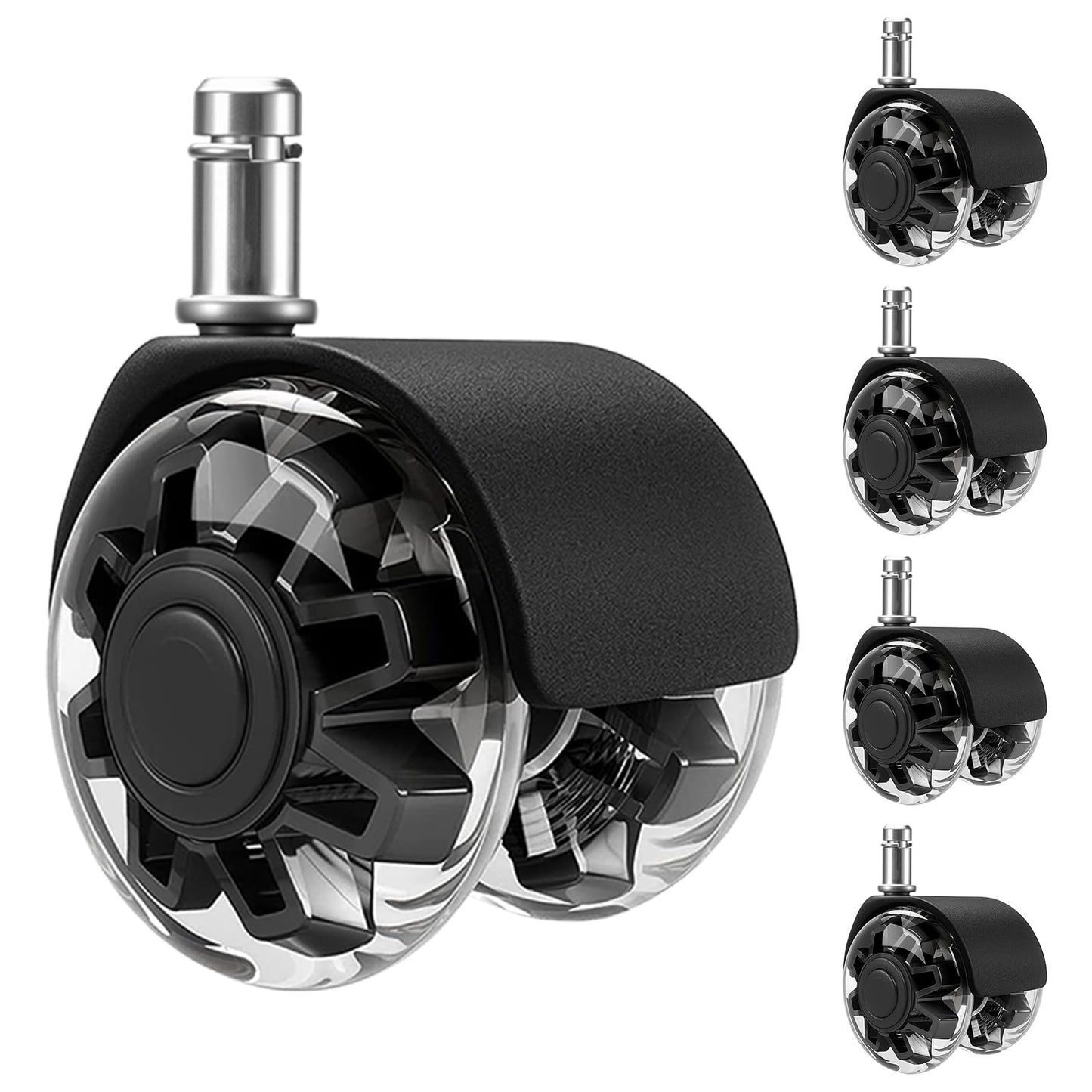 Faankiton 5 Office Chair Wheels, Universal Chair Caster Wheels Replacement
