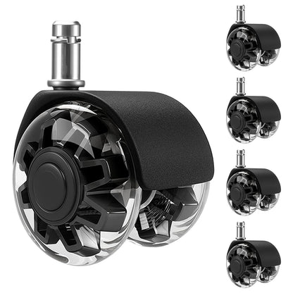 Faankiton 5 Office Chair Wheels, Universal Chair Caster Wheels Replacement