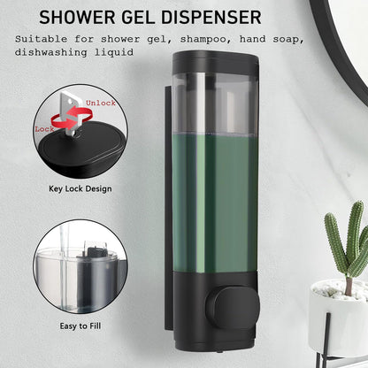 300ml Wall Mounted Soap Dispenser, Shower Gel Dispenser Wall Mounted