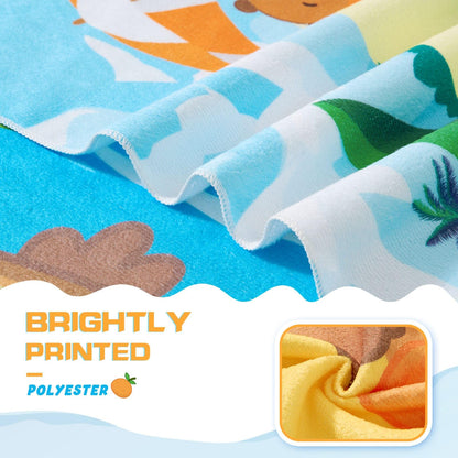 WERNNSAI Capybara Microfibre Beach Towel for Kids, 76 x 150cm Bath Towel