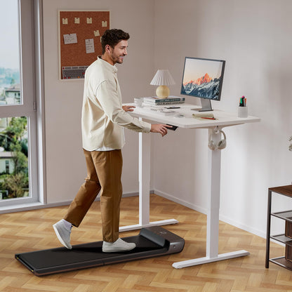 WALKINGDESK Electric Standing Desk, 140 x 60 cm, White