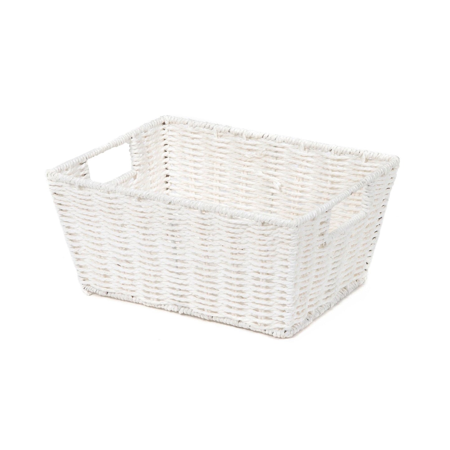 Compactor Etna Storage Basket, Hand-Woven Paper Shelf Basket with 2 Handles, Ideal Hamper for Toy Storage, Office Organisation and Bathroom Storage