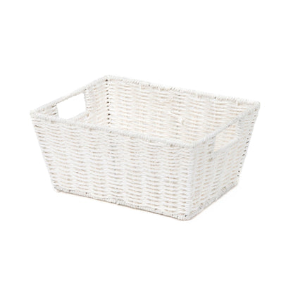Compactor Etna Storage Basket, Hand-Woven Paper Shelf Basket with 2 Handles, Ideal Hamper for Toy Storage, Office Organisation and Bathroom Storage