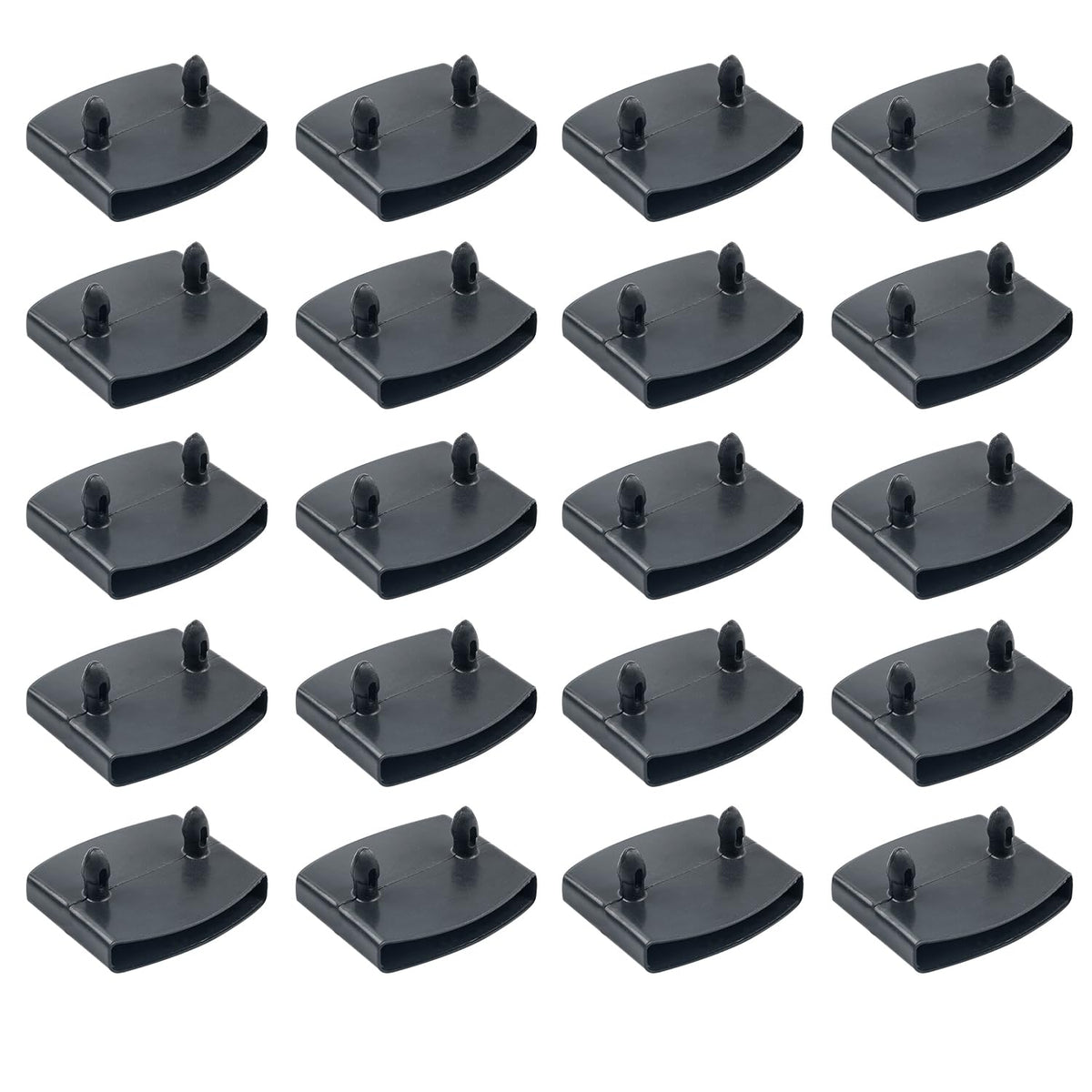 Sgehai 72 Pcs bed slats replacement bed slat end clip,plastic bed slat holders caps 55mm,48 ends and 24 center,for double/single bed and king size