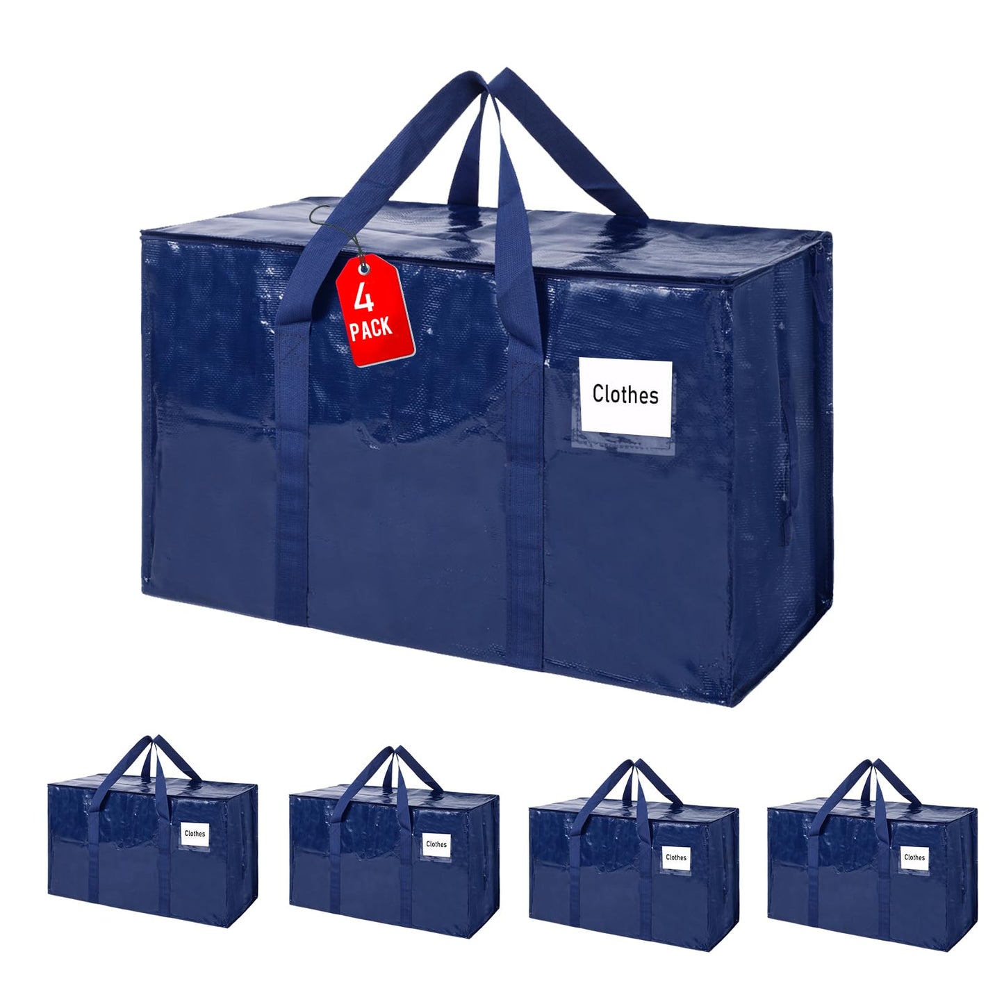 ZFWDSY Moving Bags 93 L,4-Pack Storage Bags Moving Boxes Alternatives