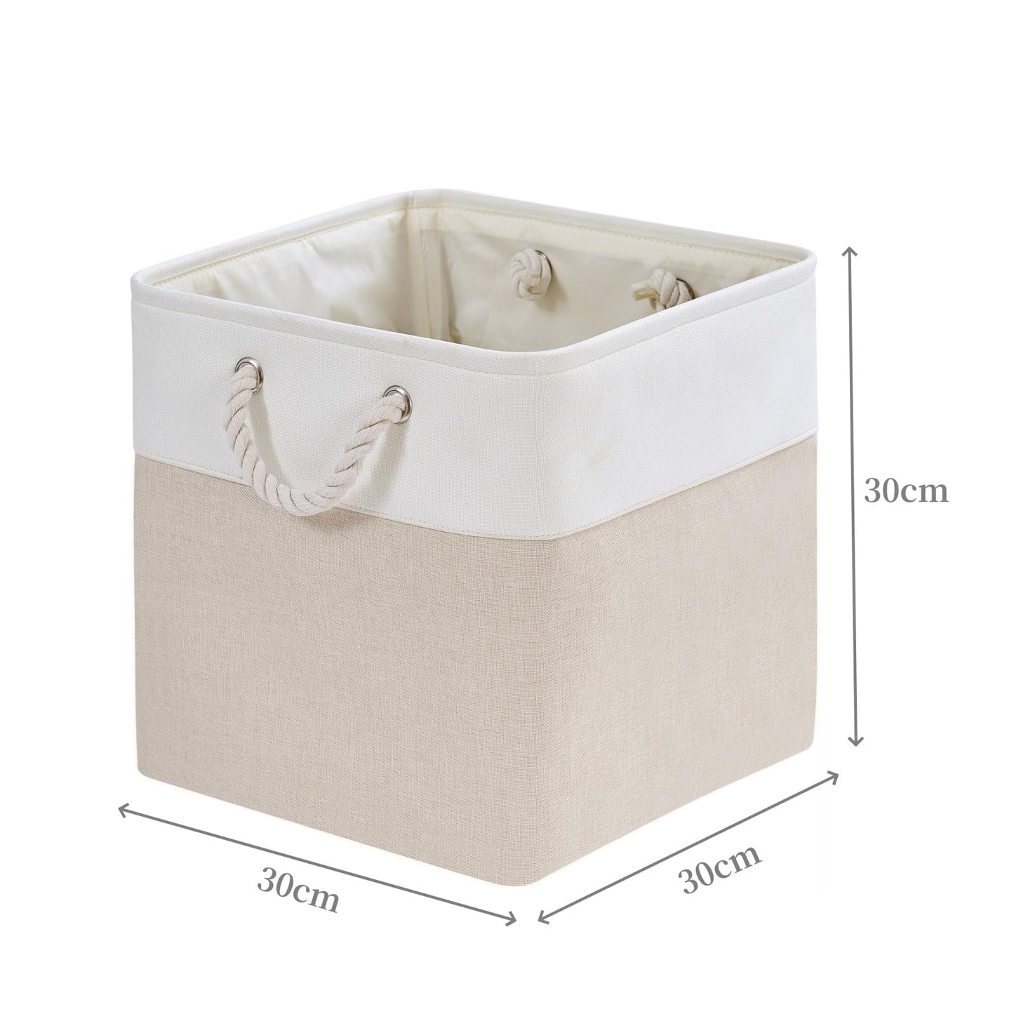 Mangata Fabric Storage Boxes,30x30x30cm Storage basket Cube Storage Unit Organiser for Clothes, Toys,Suitable for Wardrobes