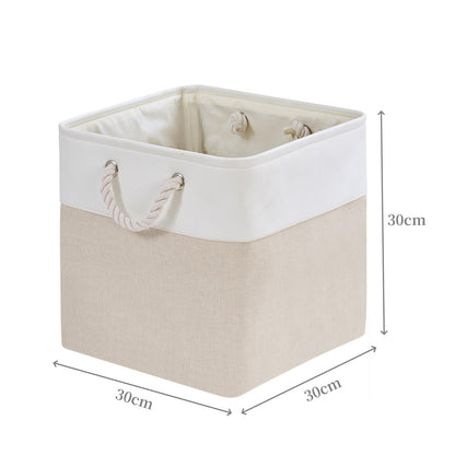 Mangata Fabric Storage Boxes,30x30x30cm Storage basket Cube Storage Unit Organiser for Clothes, Toys,Suitable for Wardrobes