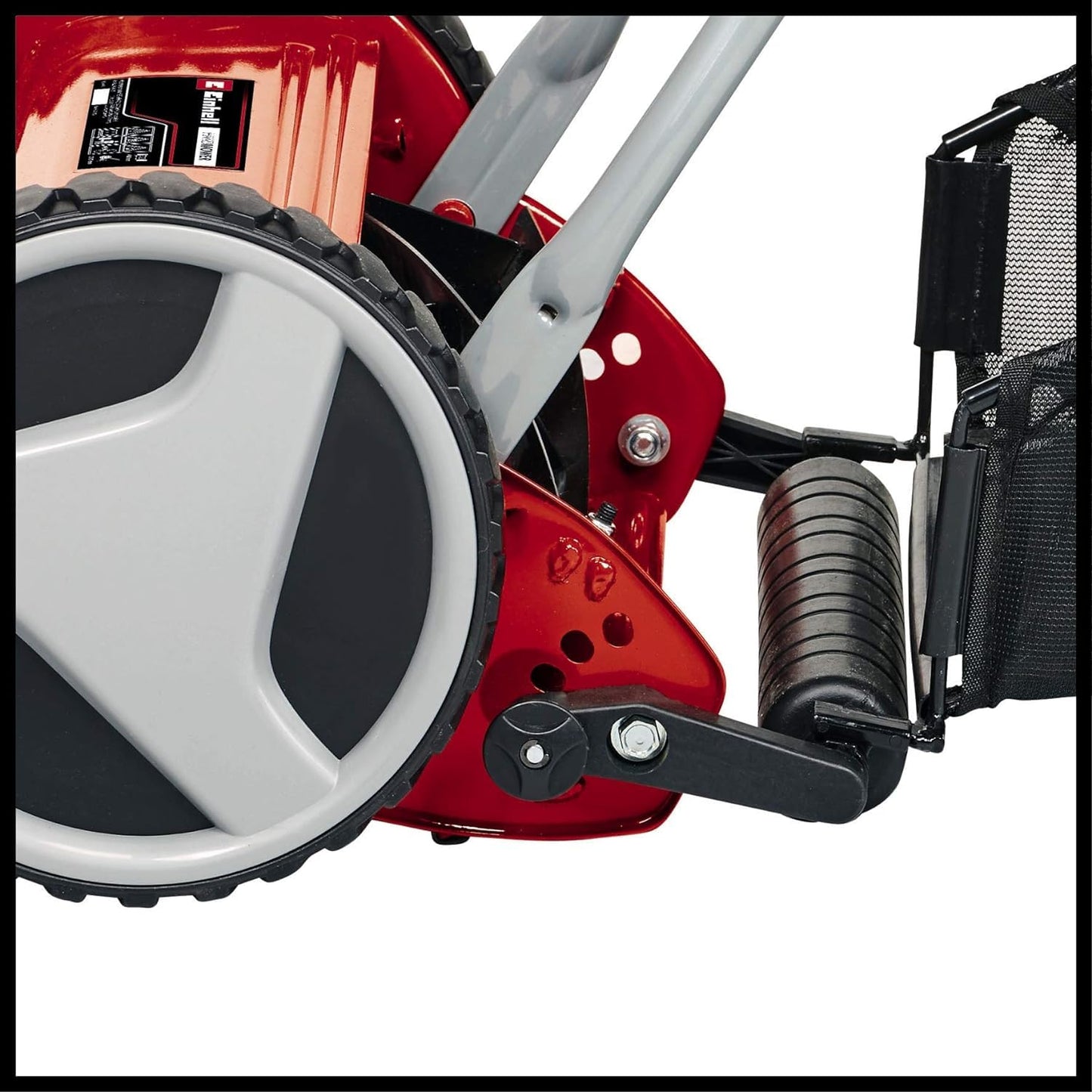 Einhell GC-HM 400 Hand Push Lawnmower -- Manual Lawn-Mower With 40cm Cutting Width, 27L Grass Box, 4 Cutting Height Levels -- Walk-Behind Lawn Mower