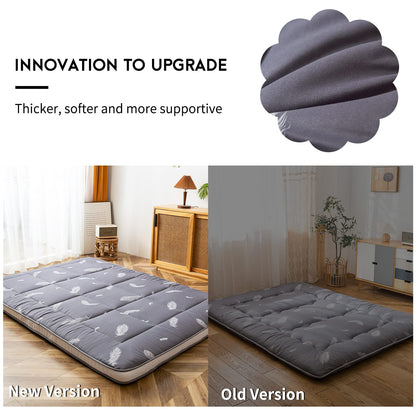 MAXYOYO Futon Mattress, Padded Japanese Floor Mattress Quilted Bed Mattress Topper