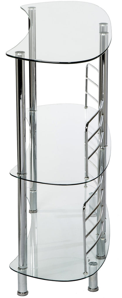 Mango Steam Contemporary Modern Home Liquor Bar (Euro, Clear)