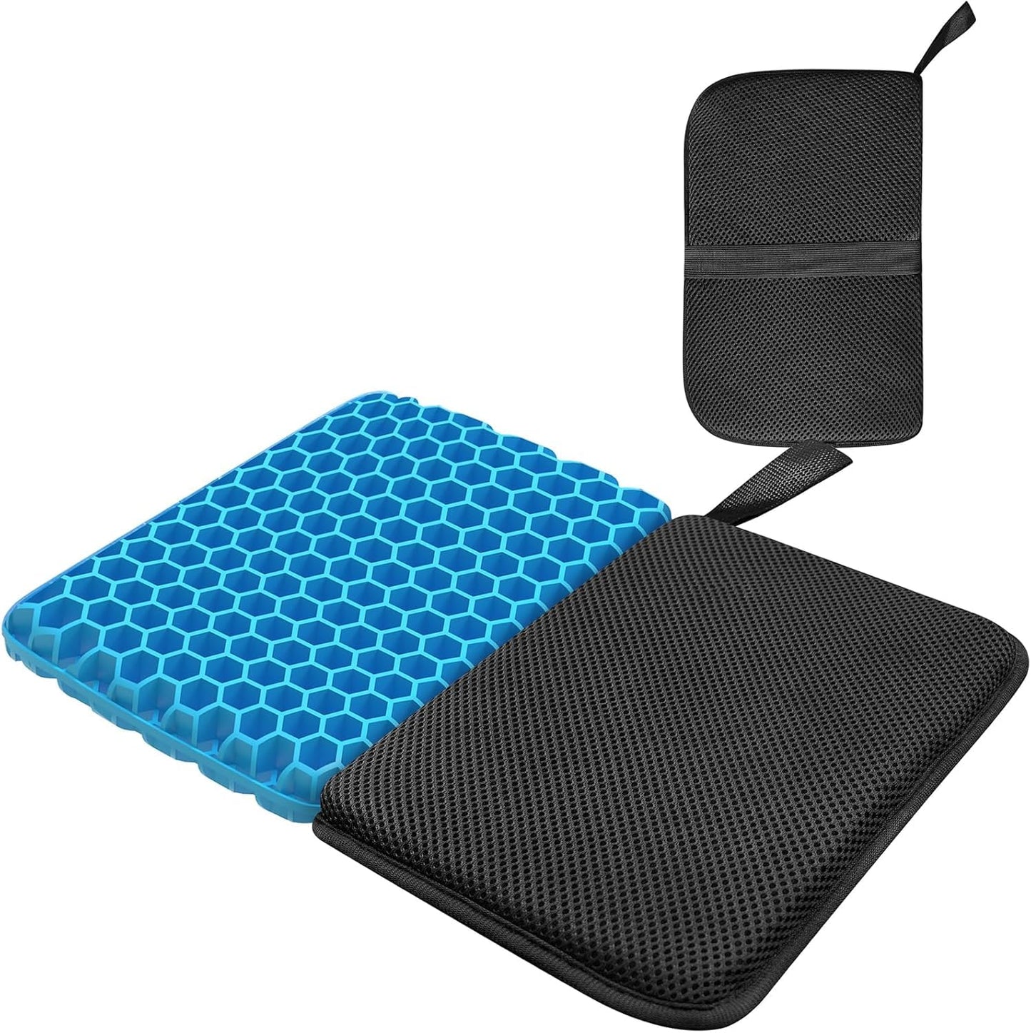 masteymoh Foldable Seat Cushion 1 Inch Thick, Portable Gel Seat Cushion for Pressure Relief, Light Portable seat Cushion for Travel Cushion