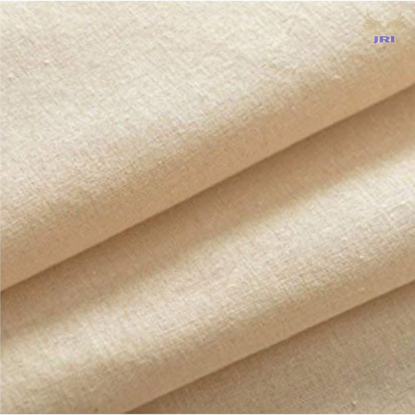Calico Fabric 63 Inch (160cm) Extra Wide  100% Unbleached Natural Cotton, Medium Weight, Premium Quality by JRI (10 Meter)