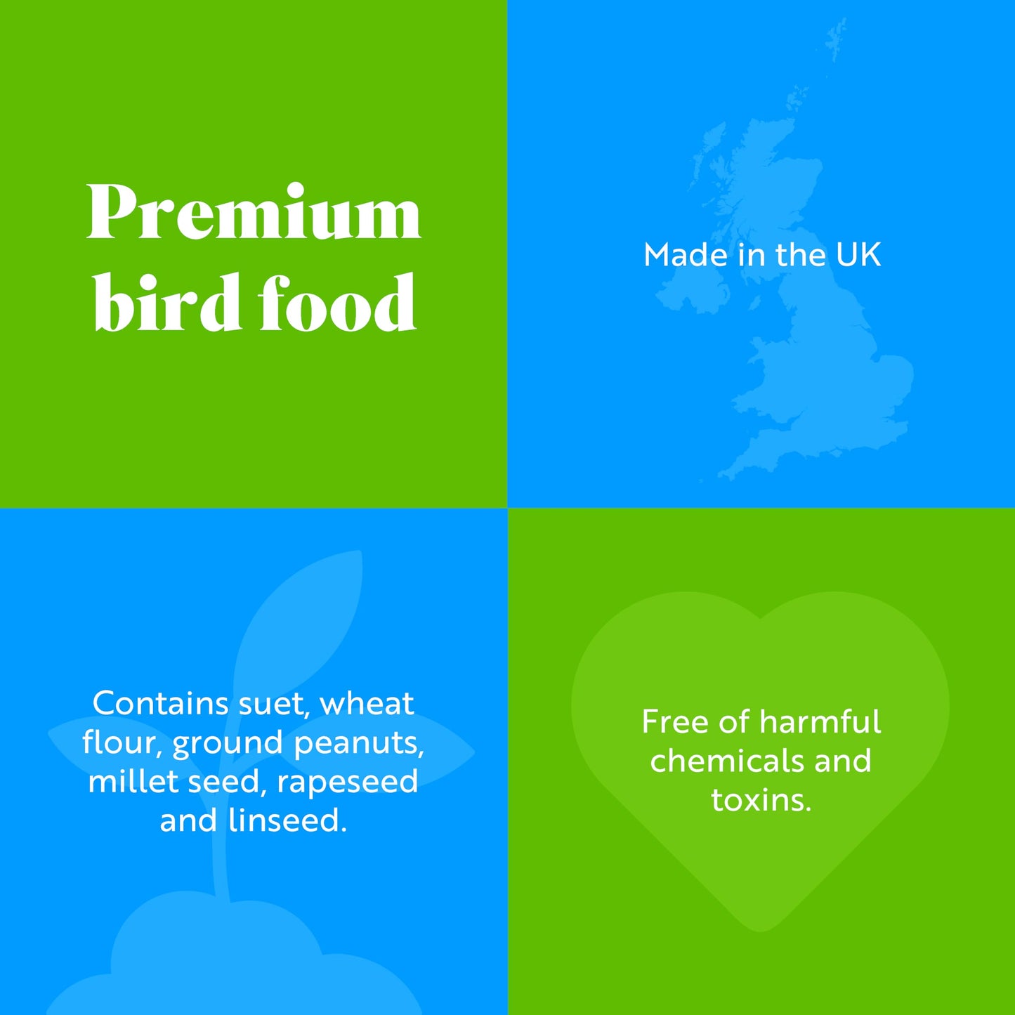 RSPB - Fat Balls for Wild Birds, High Energy Food, Suet Balls for Wild Birds, Made in the UK, Suitable for Year-Round Feeding (Box of 160)