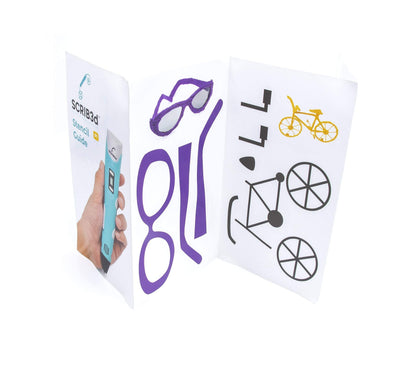 SCRIB3D P1 3D Printing Pen with Display - Includes 3D Pen, 3 Starter Colors of PLA Filament, Stencil Book + Project Guide, and Charger