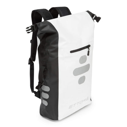 Ettore Cycling Rucksack 100% Waterproof Dry Bag 30L - Black/White - Sonar
