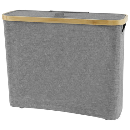 Sutowe Toilet Paper Storage with Side Window Large Toilet Paper Basket Holds up to 12 Roll Paper 45x35x15cm Bathroom Organizer Bin with Lid