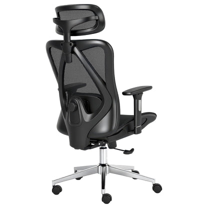 CHI ENERGY Ergonomic Desk Chair, High Back Office Chair with Adjustable Lumbar Support, Headrest and Armrests, Reclining Executive Swivel Chair