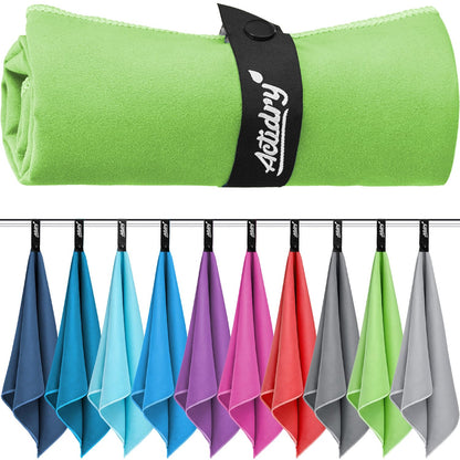 Actidry Microfibre Towel - light and absorbent - 9 colours S M L XL sizes - great for beach, sports and outdoor activity - S (40 x 80 cm) 2 pieces