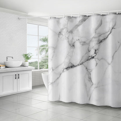 FAIRYGATE Bathroom Window Curtains Shower Curtain Anti Mould Bathroom Curtains with 12 Hooks Washable Shower Curtain Fabric B9014