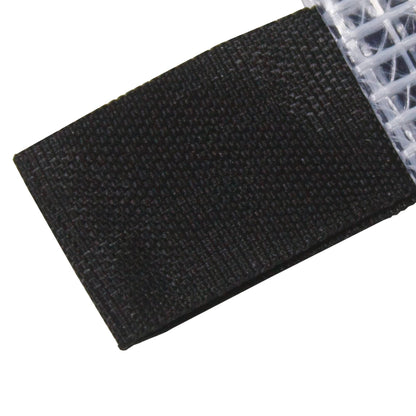 eco-eco Mini 95% Recycled Super Strong Bag, Waterproof Mesh Tuff Bag, Reinforced, Black/Clear Zip Closure eco036