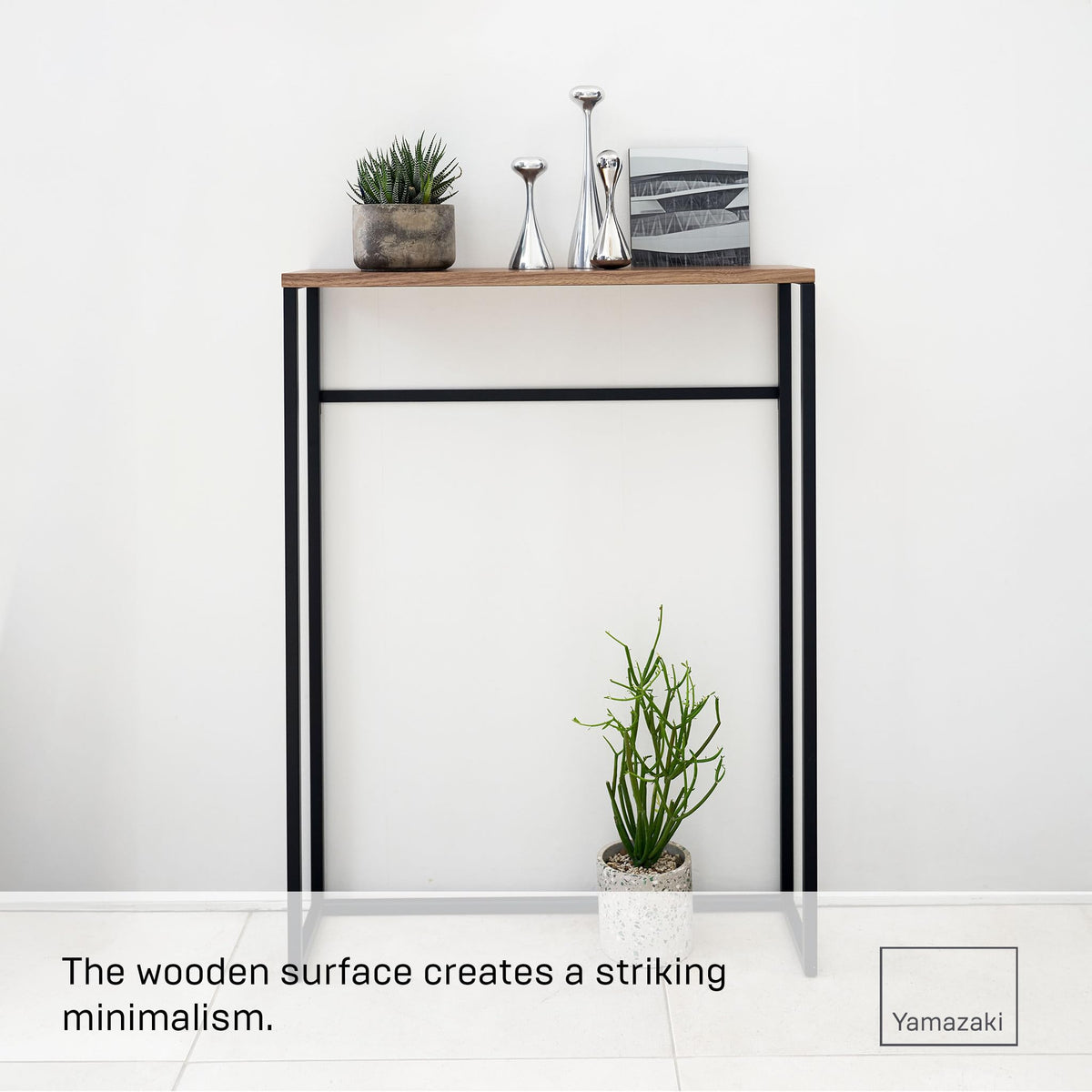 YAMAZAKI Tower Console Table, black