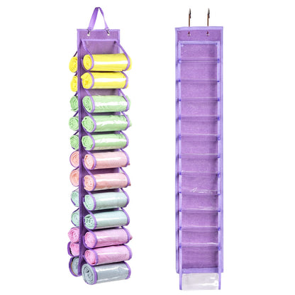 RZMAYIS Legging Storage Bag Storage Hanger Can Holds 24 Leggings or Shirts Jeans Compartment Storage Hanger