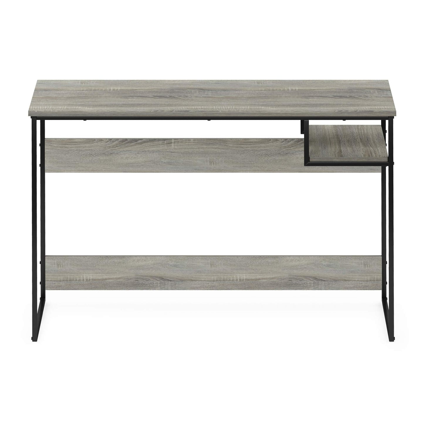 Furinno Moretti Modern Lifestyle Study Desk, Computer Desk, 114 cm (W), French Oak Grey