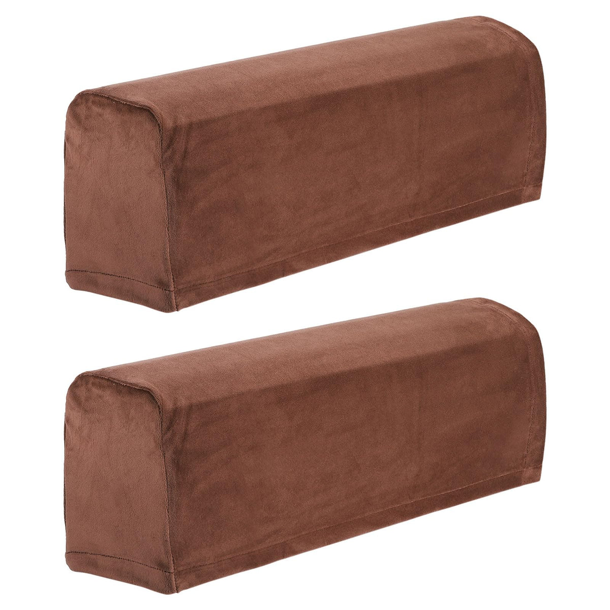 sourcing map Stretch Sofa Armrest Covers Coffee 2 Pcs