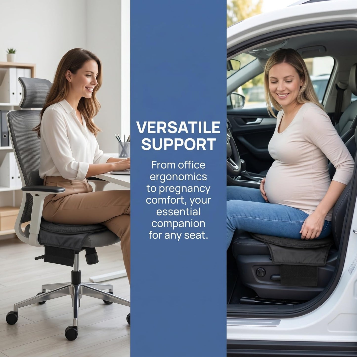 STOBOK 360° Rotating Swivel Car Cushion for Elderly, Non Slip Swivel Auto Turntable Pad for Easy Entry