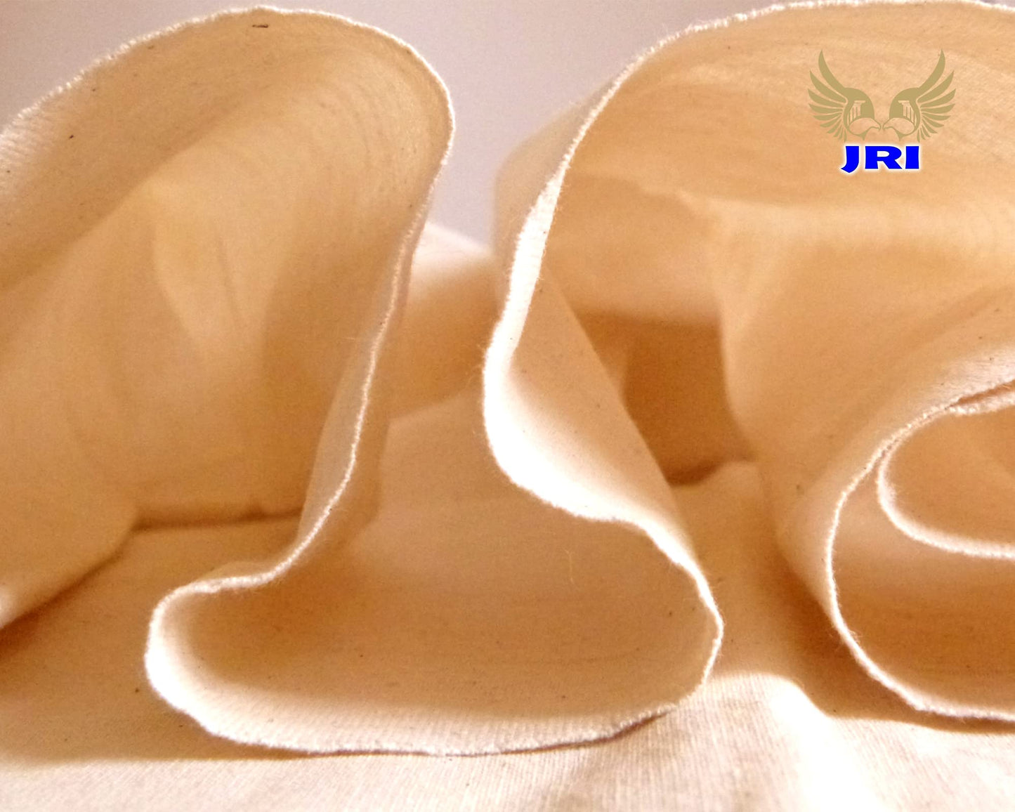Calico Fabric 63 Inch (160cm) Extra Wide  100% Unbleached Natural Cotton, Medium Weight, Premium Quality by JRI (10 Meter)
