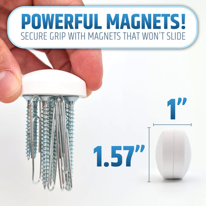 Powerful Anti-Billowing Magnetic Shower Curtain Weights for Splash-Free Bath Experience - 360° Silicone Wrapped - Will Never Rust