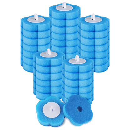 ANOMM 36Pcs Disposable Toilet Brush Replacement Head,Blue-Ocean Fresh Scent