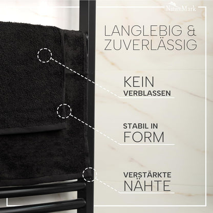 NatureMark Guest Towels - Pack of 20 (30 x 50 cm), 100% Cotton, Oeko-Tex Certified, Soft, Absorbent and Easy to Clean - For Bathroom, Guests & Spa