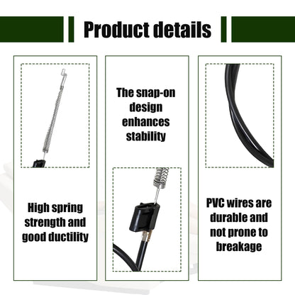 Manyugo 2PCS Recliner Chair Cable Replacement, Black