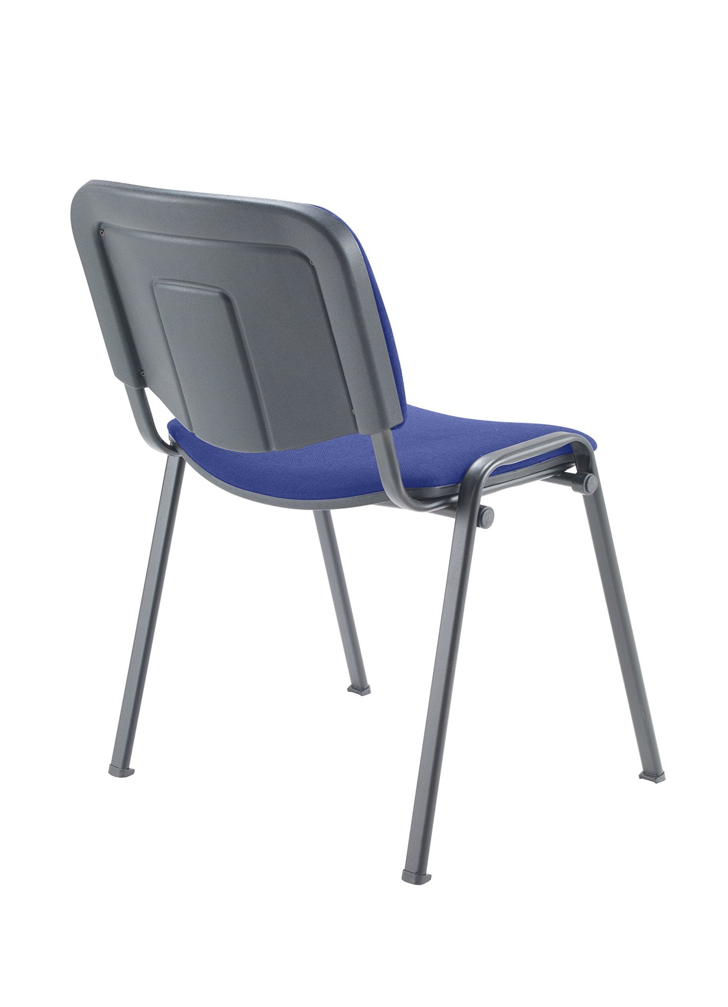 Office Hippo Heavy Duty Stackable Reception Chair, Black Frame, Fabric, Royal Blue