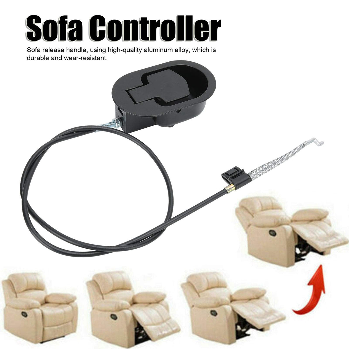 BORDSTRACT Sofa Chair Couch Release Lever Pull Handle, Recliner Replacement Parts