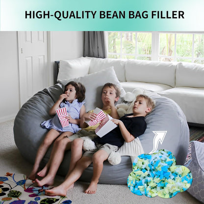 HONEHO 2.2KG Shredded Memory Foam Filling, Bean Bag Chair Filler