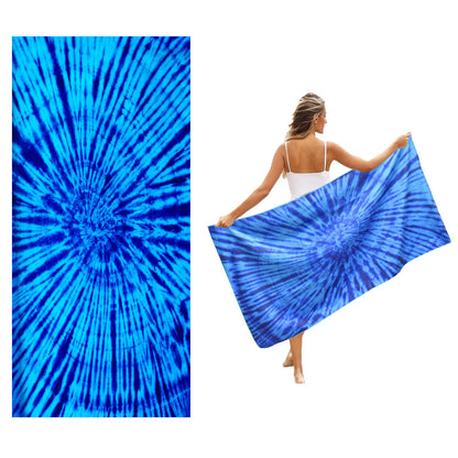 Irunfast Oversized Microfibre Beach Towel，180×80cm Sand Free Quick Dry Beach Towel for Adults Portable Travel Towel Lightweight Towel for Travel Bath